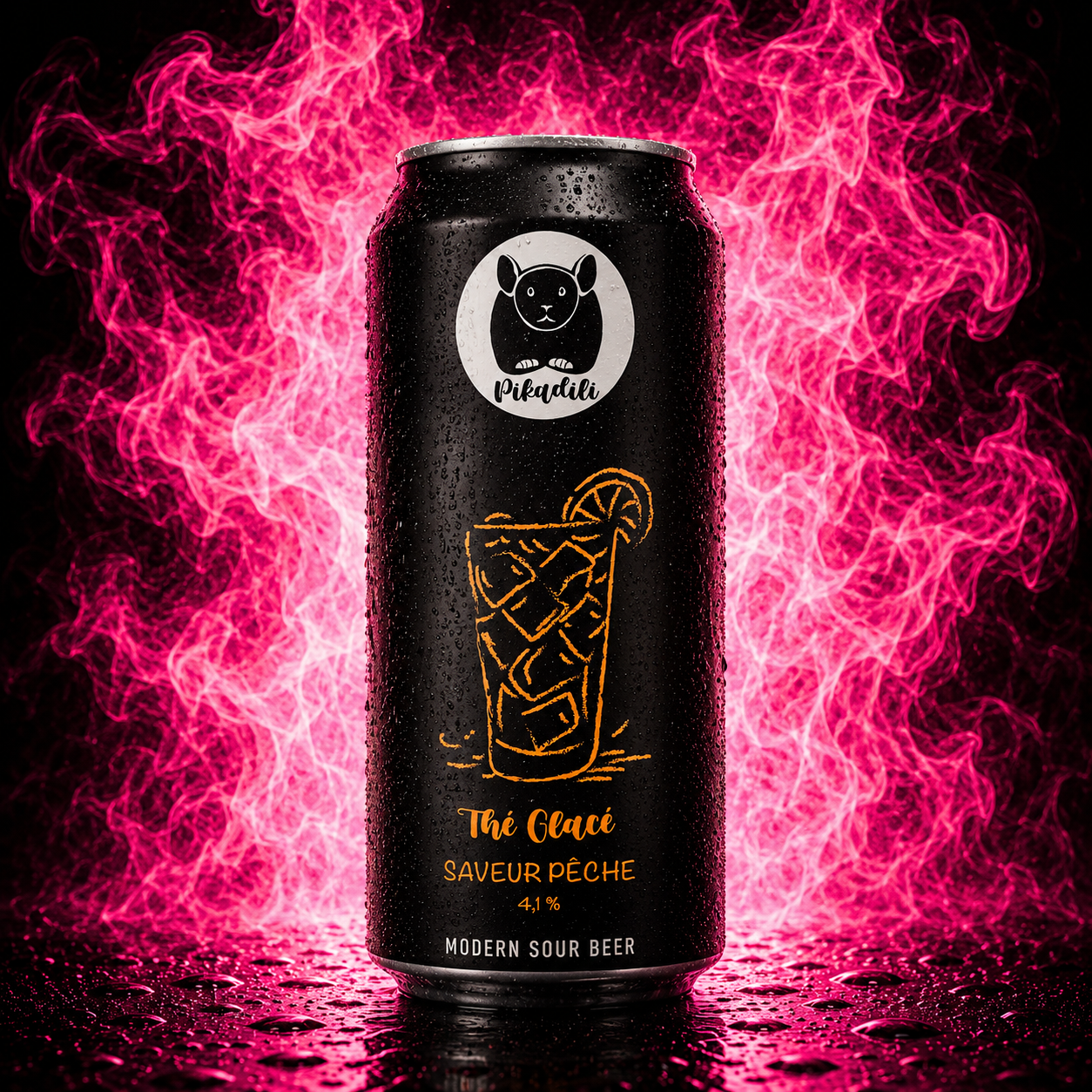 Thé glacé saveur pêche - Modern sour beer - Pikadili