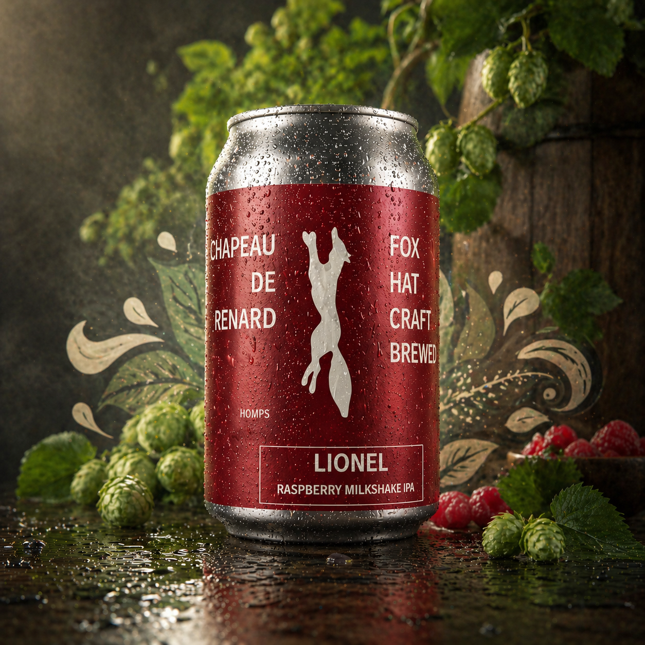 Lionel Raspberry Milkshake IPA - Fox Hat Craft Brewery