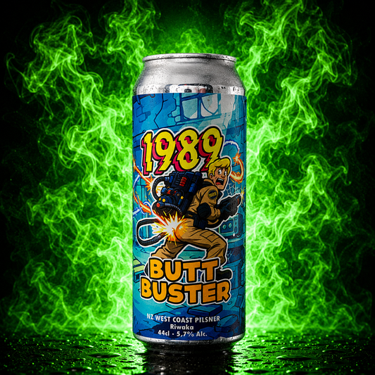 Butt Buster - NZ West Coast Pilsner Riwaka - 1989
