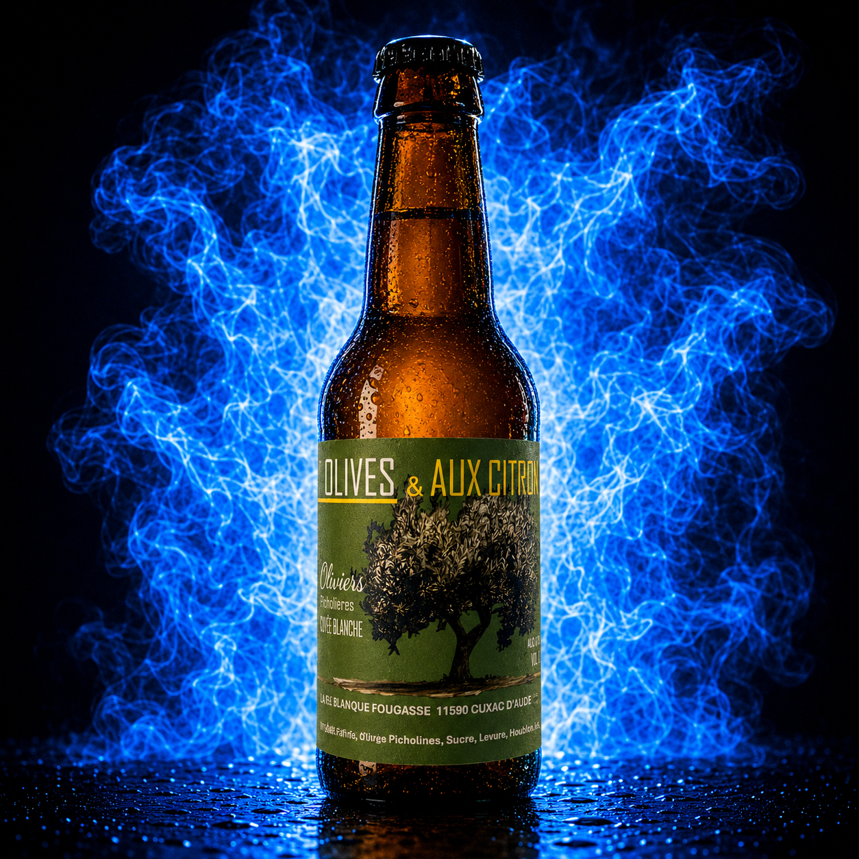 Bière aux olives & citron - O mas des oliviers